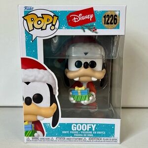 NWT Disney Festive Goofy Funko Pop in Red and White